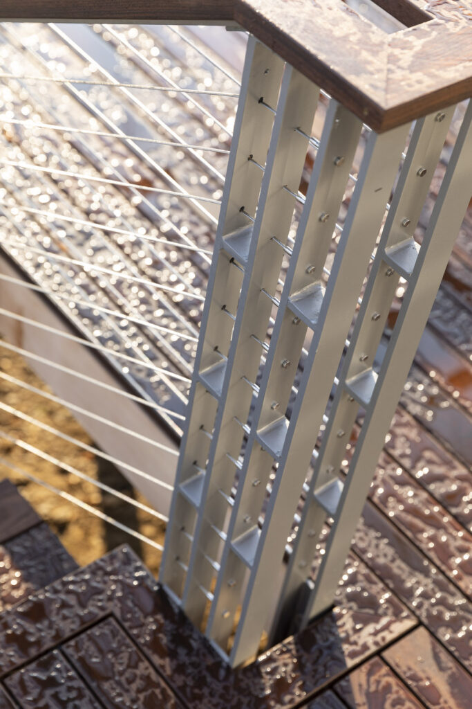 cable rail on deck
